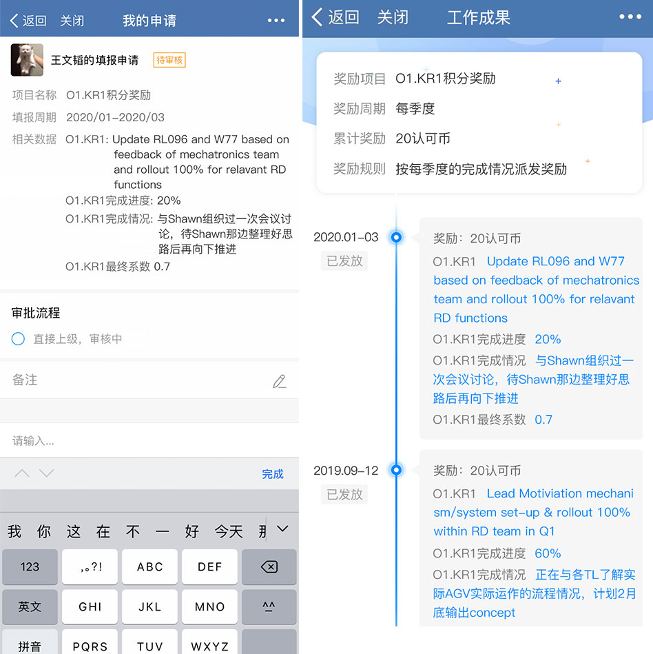 okr绩效积分 